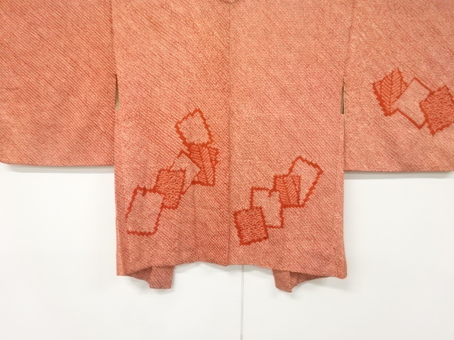 JAPANESE KIMONO / ANTIQUE HAORI / SILK / ALL SHIBORI / SHIKISHI PATTERN